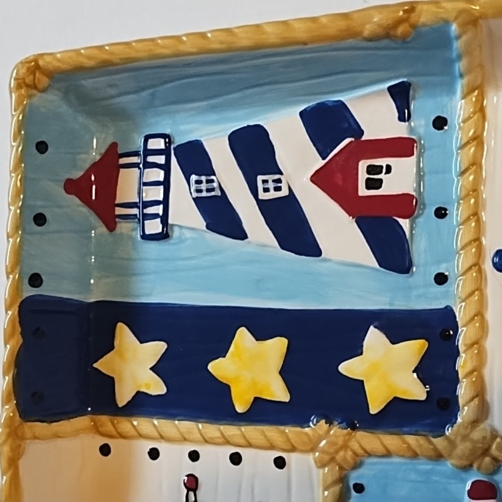 Nautical Themed Ceramic Platter - Picture 2 of 16
